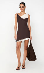 Load image into Gallery viewer, JEHNAYA ASYM MINI DRESS
