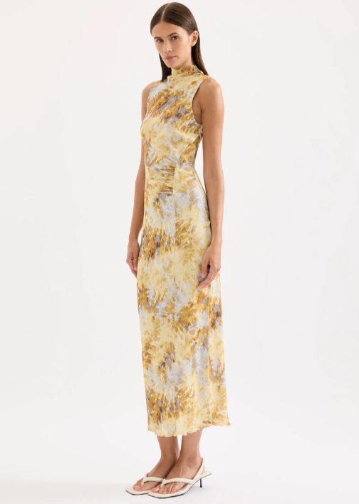 LUMINE MESH MAXI DRESS