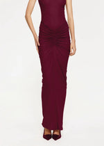 Load image into Gallery viewer, PILLAR SKIRT - WINE
