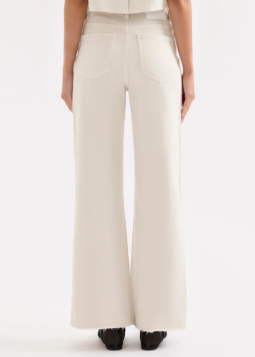 CALI STRETCH WIDE LEG JEAN - DUNE