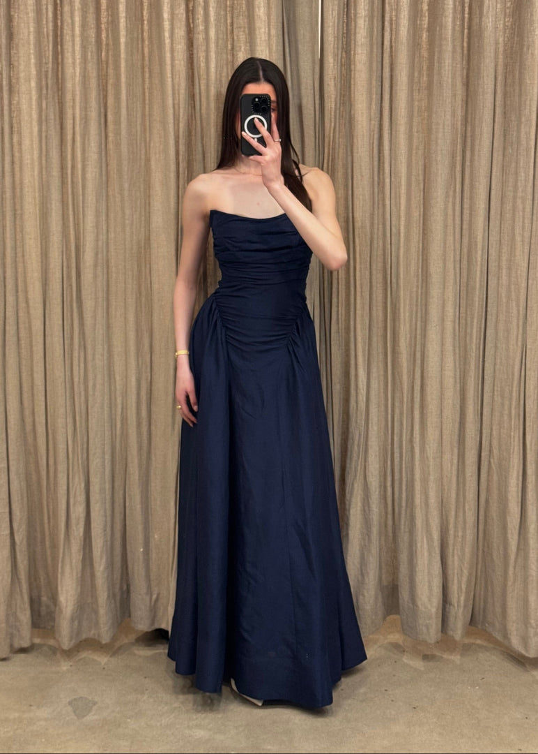 CELESTE STRAPLESS MAXI DRESS -MIDNIGHT