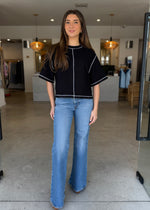 Load image into Gallery viewer, SUTTON TEE- BLACK

