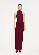 Load image into Gallery viewer, PILLAR SKIRT - WINE
