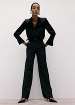 Load image into Gallery viewer, SILKY SHIRT - BLACK
