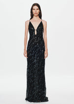 Load image into Gallery viewer, ONYX SEQUIN DRESS - BLACK
