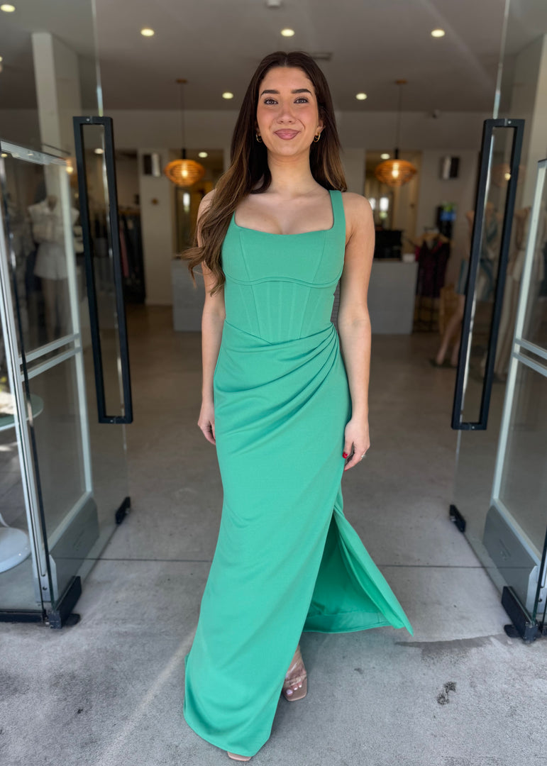 ELENA DRESS - GREEN