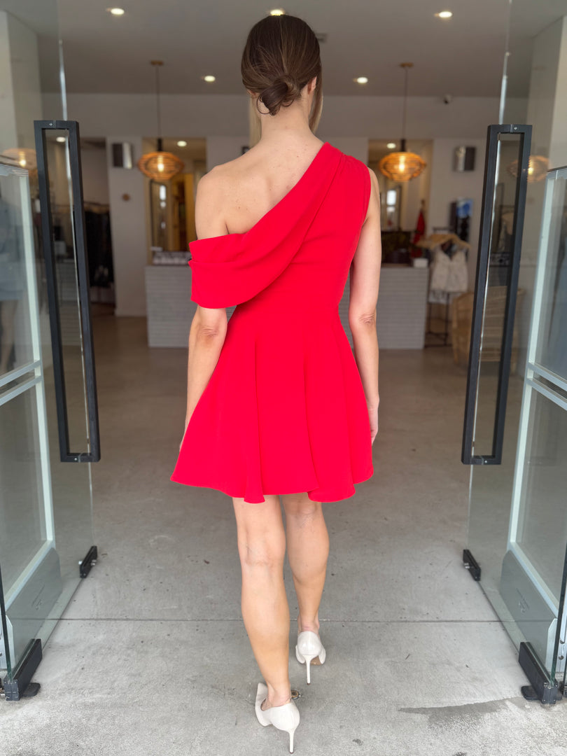 ELINOR OS MINI DRESS - RED