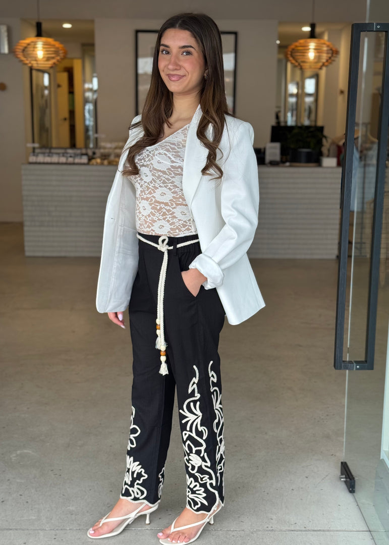HELM EMBROIDERED PANT