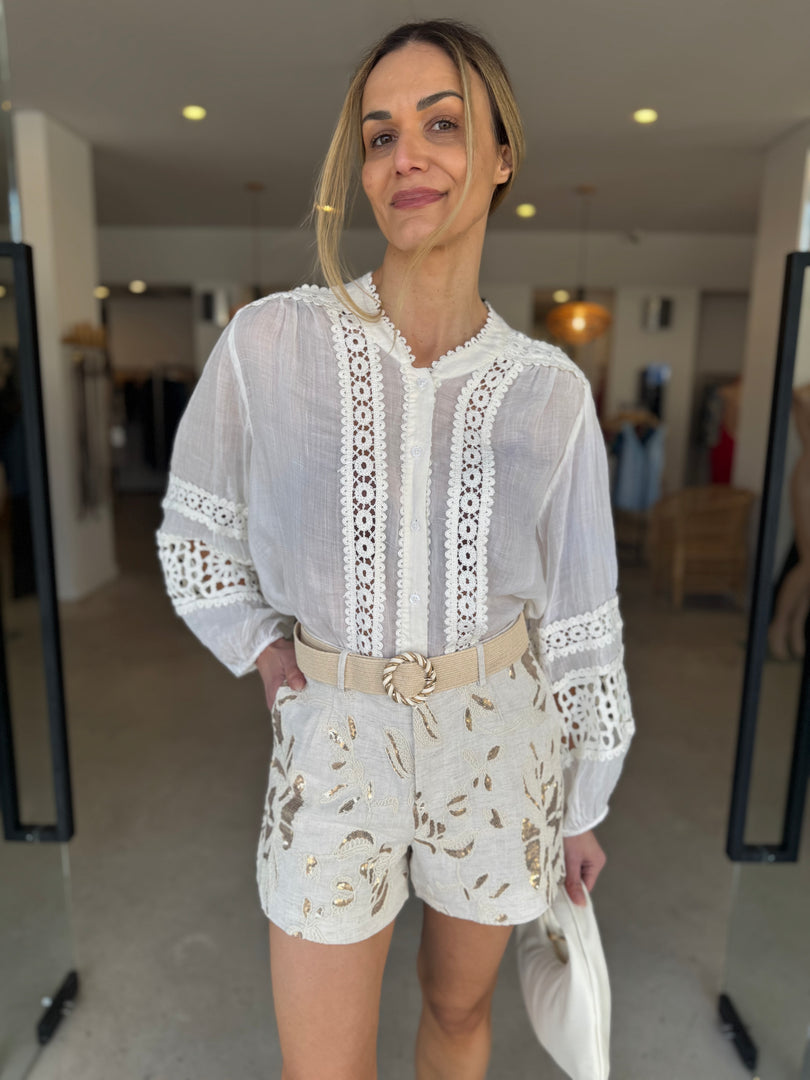MONIQUE BLOUSE - IVORY
