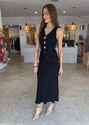 SARANDON SKIRT SET - BLACK