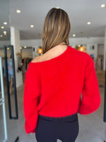 Load image into Gallery viewer, STELLA CASHMERE BOATNECK KNIT - FLAME
