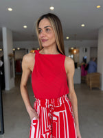 Load image into Gallery viewer, SUNSHINE WIDE PANT - FIRE &amp; BLUSH
