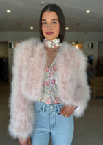 Load image into Gallery viewer, MANHATTAN CROP JACKET - BABY PINK

