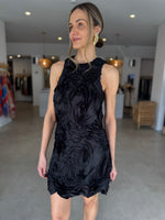 Load image into Gallery viewer, ASHER MINI SHIFT DRESS - BLACK
