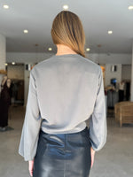 Load image into Gallery viewer, TILLY TIE BLOUSE KHAKI
