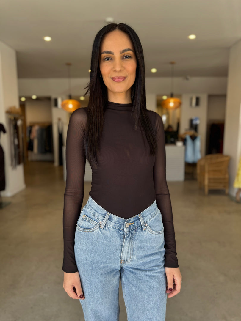 PIA BODYSUIT - CHOCOLATE