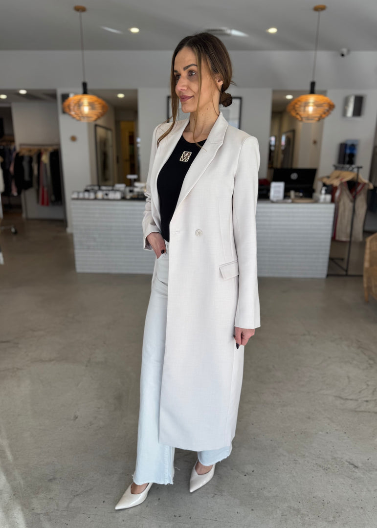 JULES LONGLINE BLAZER - OFF WHITE