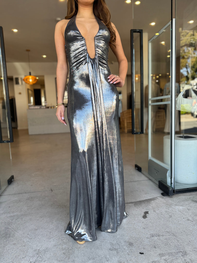 JENNIFER FOIL DRESS