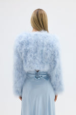 Load image into Gallery viewer, MANHATTAN CROP JACKET - BABY BLUE
