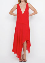 Load image into Gallery viewer, RHONE WRAP ASYM DRESS
