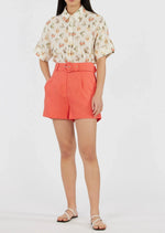 Load image into Gallery viewer, BRYDIE LINEN SHORT POPPY
