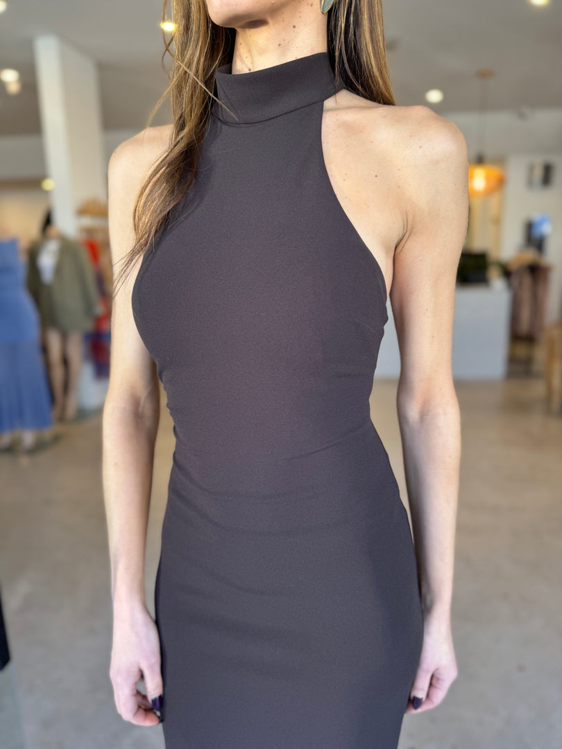 RHI GOWN -COFFEE