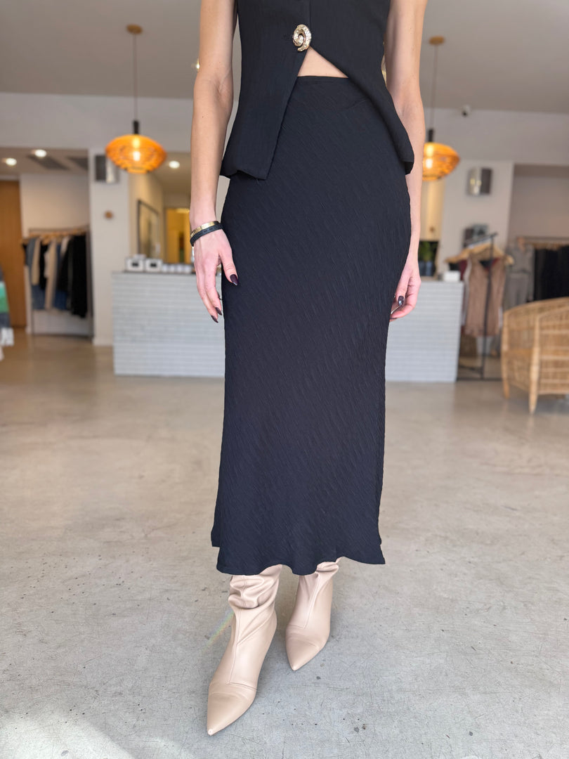 SARANDON SKIRT SET - BLACK
