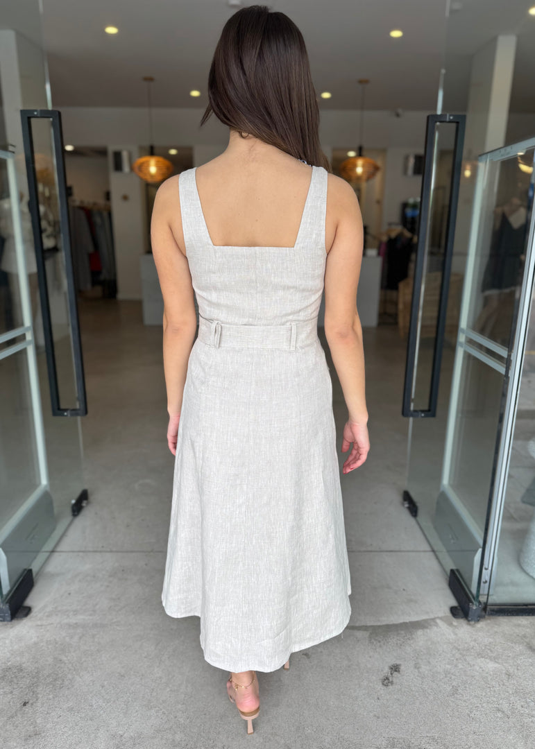 PORTSEA DRESS NATURAL