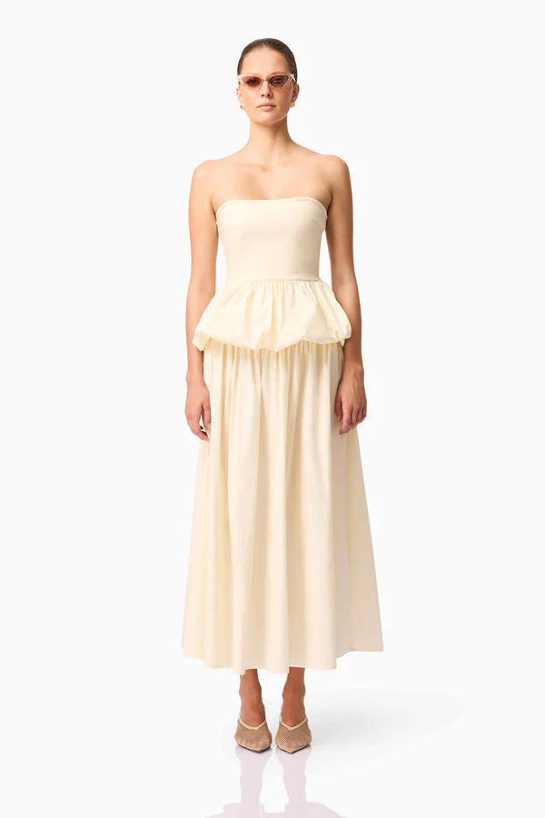 CURAAE DELIA TOP AND SKIRT SET IN WHITE