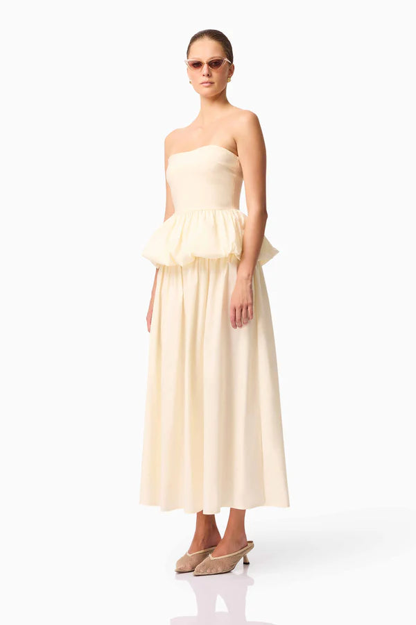 CURAAE DELIA TOP AND SKIRT SET IN WHITE