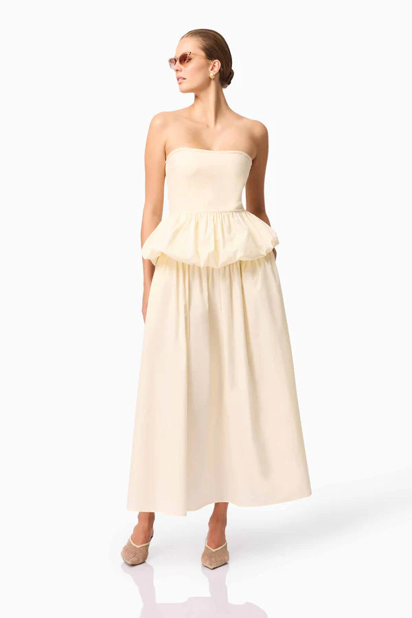 CURAAE DELIA TOP AND SKIRT SET IN WHITE