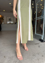 Load image into Gallery viewer, MONOCHROME DRESS SAGE CREAM
