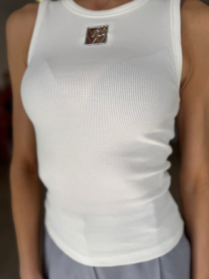 V & W METAL TANK - IVORY