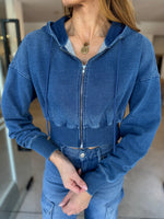 Load image into Gallery viewer, JEANIUS ZIP UP HOODIE
