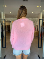 Load image into Gallery viewer, KID MOHAIR CREW KNIT - BABY PINK
