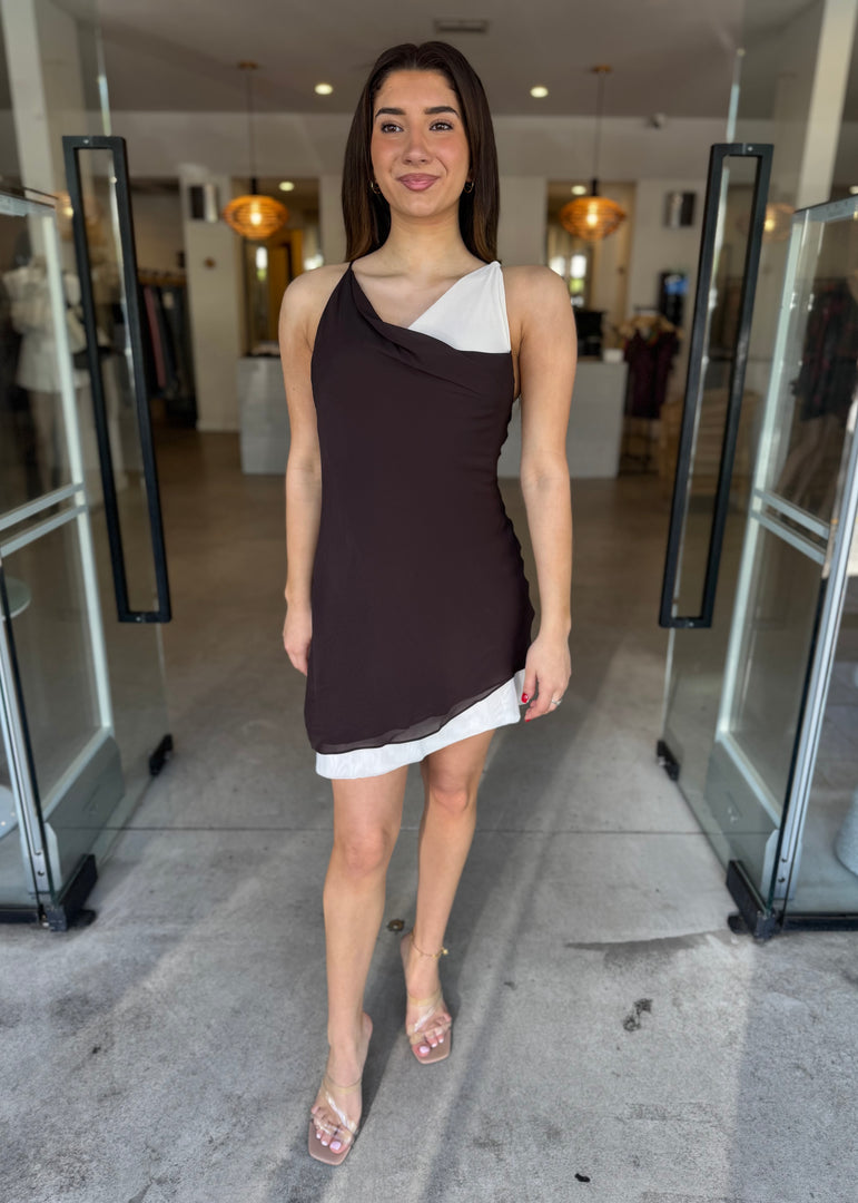 JEHNAYA ASYM MINI DRESS