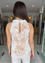 Load image into Gallery viewer, LOLITA TOP ECRU FLORAL
