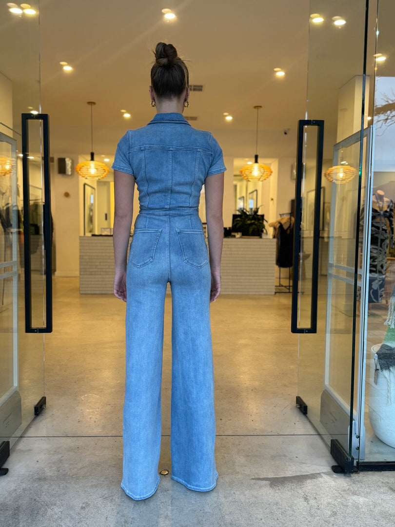 FIT FOR SUCCESS PALAZZO JUMPSUIT BLUE
