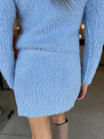 Load image into Gallery viewer, ELIDI KNIT MINI SKIRT SKY
