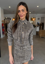 Load image into Gallery viewer, ANOUK CROP JACKET ANIMAL
