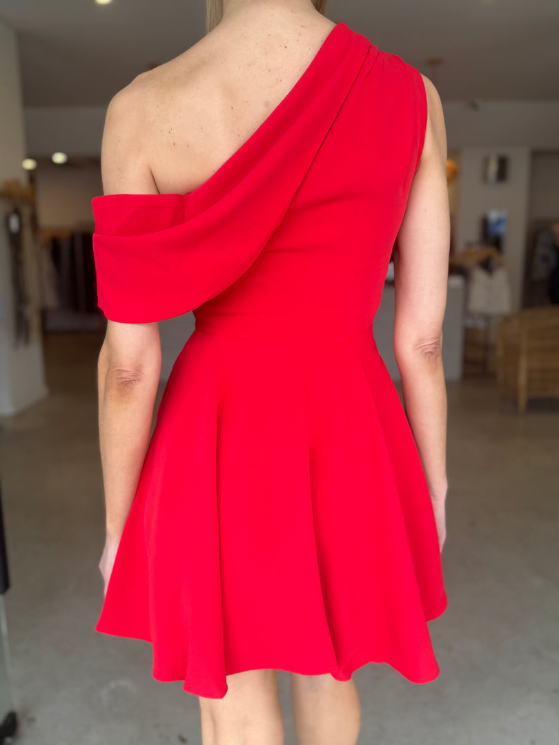 ELINOR OS MINI DRESS - RED