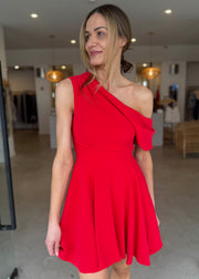 ELINOR OS MINI DRESS - RED