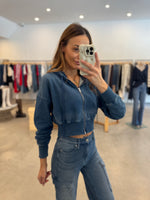 Load image into Gallery viewer, JEANIUS ZIP UP HOODIE
