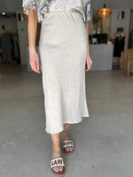 Load image into Gallery viewer, BLISS LINEN SKIRT NATURAL
