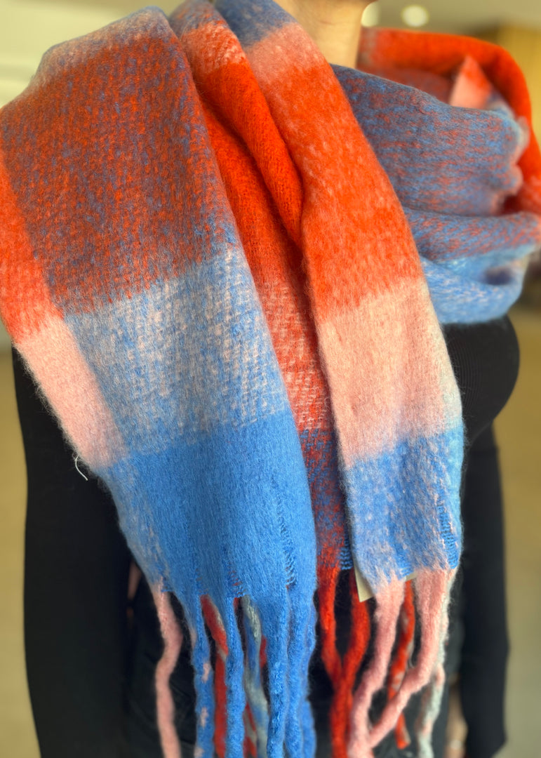 JAX SCARF BLUE RED