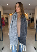 Load image into Gallery viewer, TULLY SCARF CHARCOAL GREY
