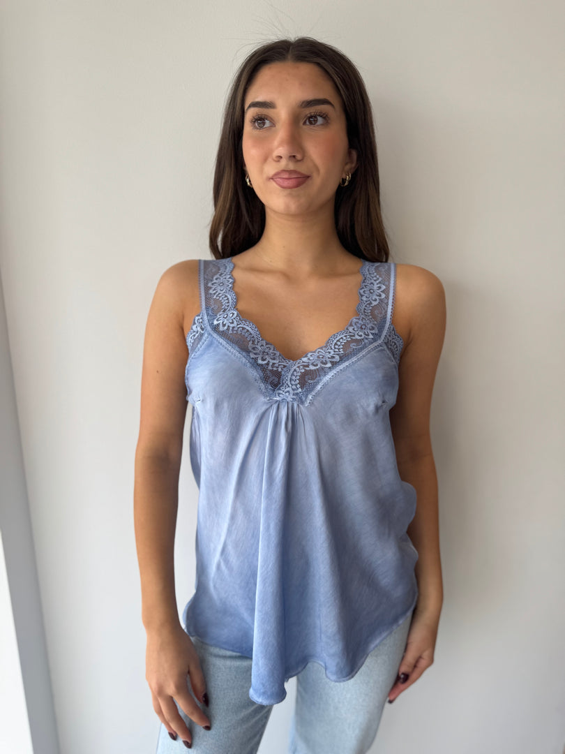 LACE CAMI * BLUE JEANS