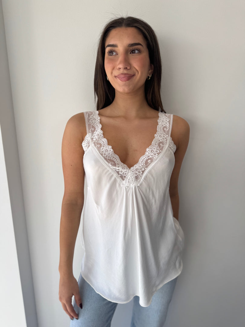 LACE CAMI * PANNA