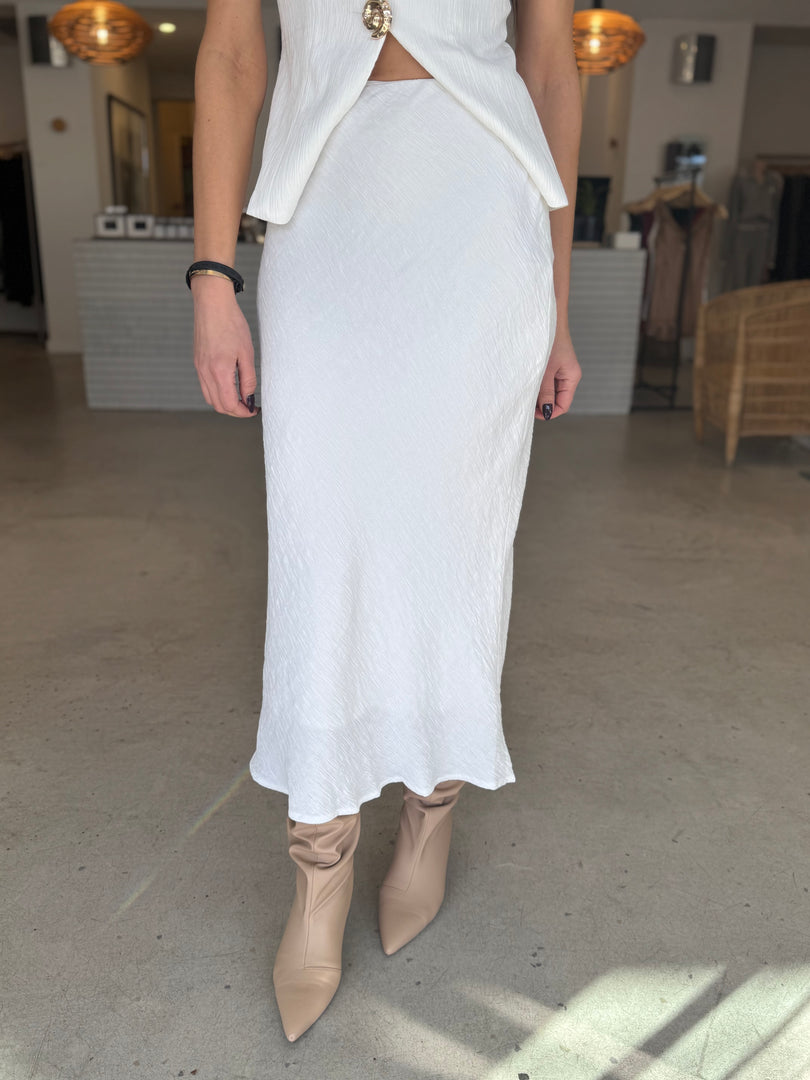 SARANDON SKIRT SET - WHITE