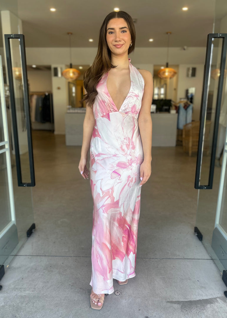 ROBERTS HALTER MAXI DRESS